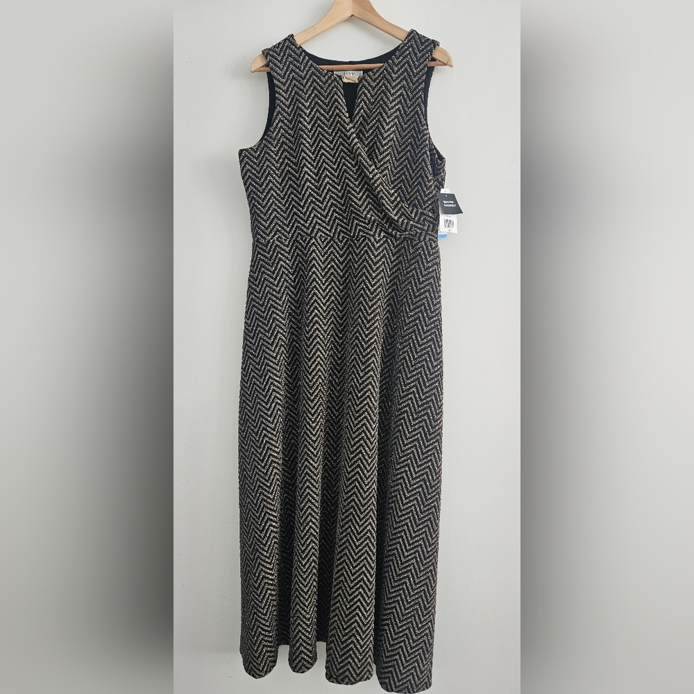 Sandra Darren Sparkly Maxi Dress Size XL
